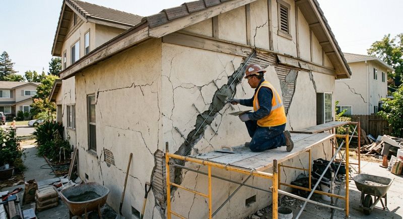 Earthquake Damage Repair project example